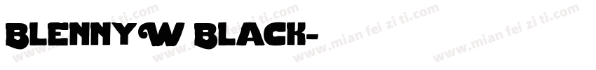 BlennyW Black字体转换